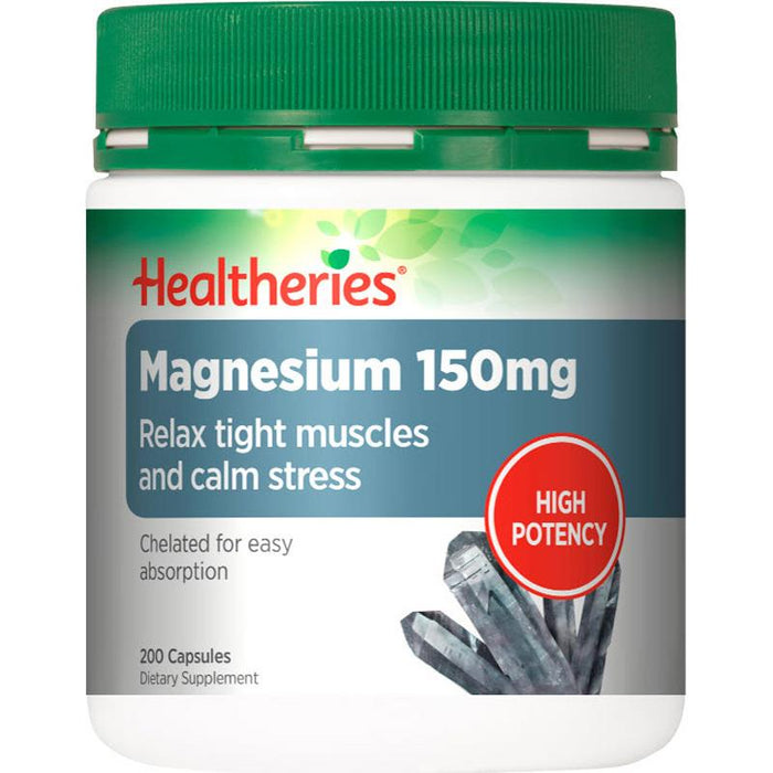 Healtheries Magnesium 150mg Capsules 200