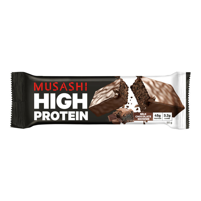 Musashi High Protein Bars 12 x 90g - Milk Choc Brownie