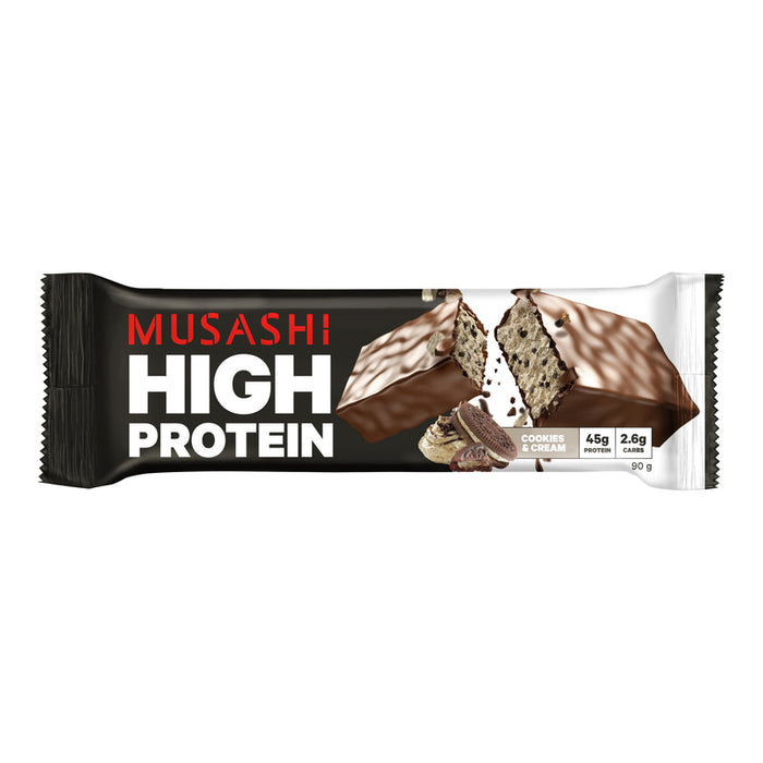 Musashi High Protein Bars 12 x 90g - Cookies & Cream