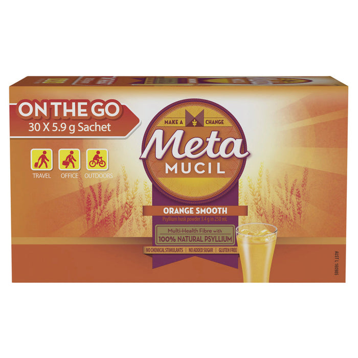 Metamucil Orange Smooth Powder Sachets 30x5.9g