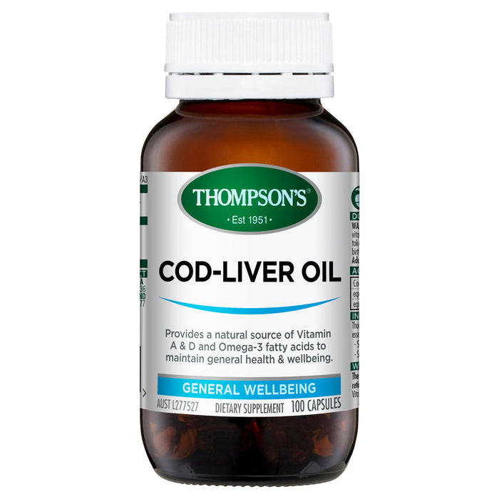 Thompsons Cod-Liver Oil Capsules 100