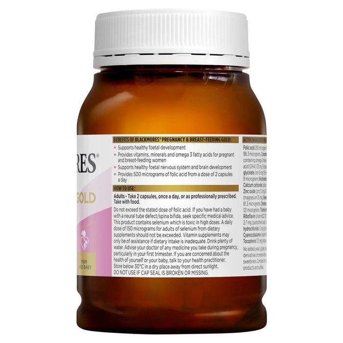 Blackmores Pregnancy & Breast-Feeding GOLD Capsules 180