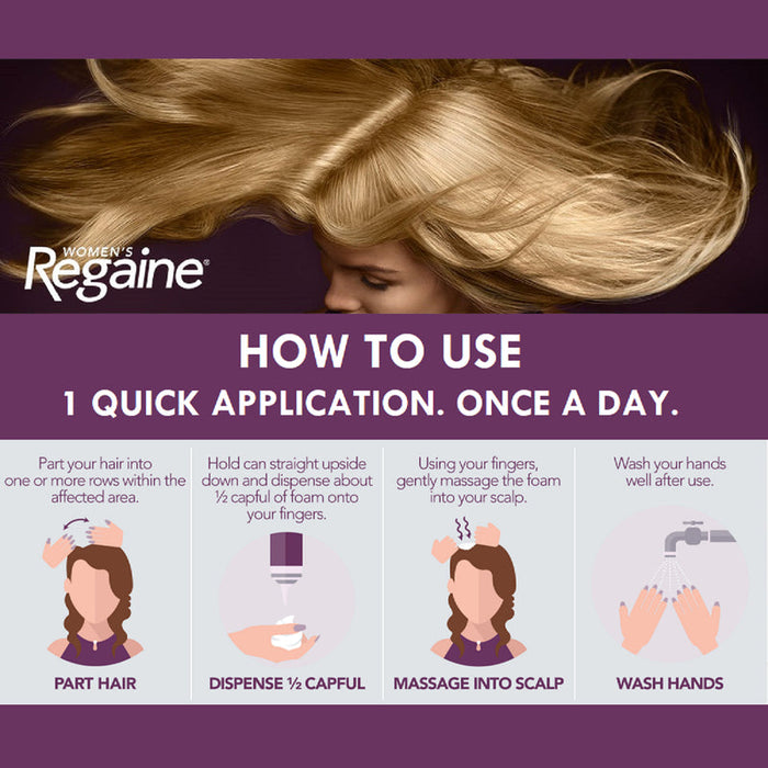 Regaine for Women Extra Strength FOAM 120g - 4 Months Supply