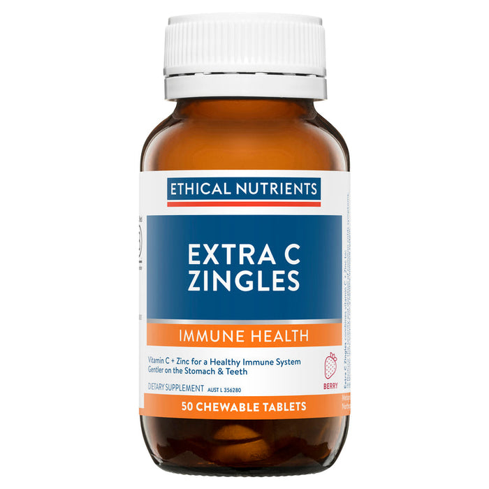 Ethical Nutrients Immune Health - Extra C Zingles Chewable Tablets 50 - Berry