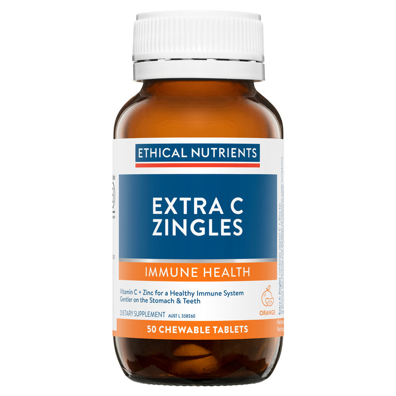 Ethical Nutrients Immune Health - Extra C Zingles Chewable Tablets 50 - Orange