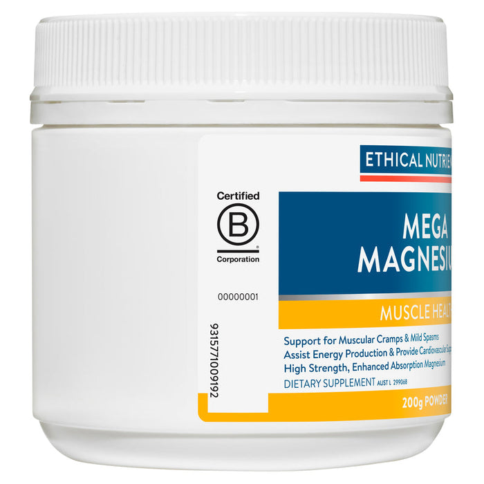 Ethical Nutrients Mega Magnesium Powder 200g - Citrus