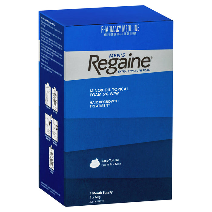 Regaine for Men Extra Strength FOAM 240g - 4 Months Supply