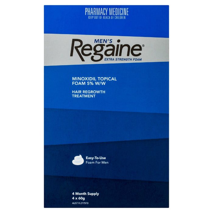 Regaine for Men Extra Strength FOAM 240g - 4 Months Supply