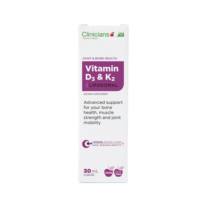 Clinicians Vitamin D3 & K2 Liposomal Liquids Drops 30ml