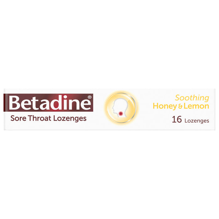 BETADINE Sore Throat Lozenges Honey & Lemon 16s