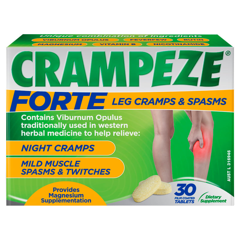 CRAMPEZE Forte Leg Cramps & Spasms Night Tablets 30