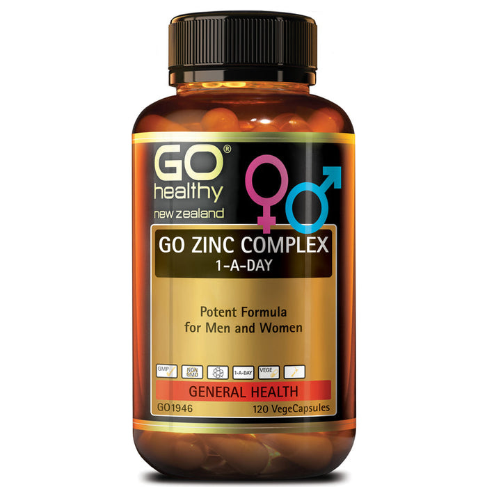 GO Healthy GO Zinc Complex 1-A-Day Capsules 120