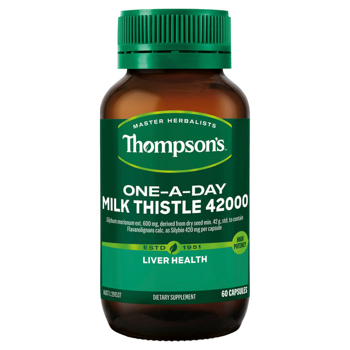 Thompsons Milk Thistle 42000 One-a-Day Capsules 60