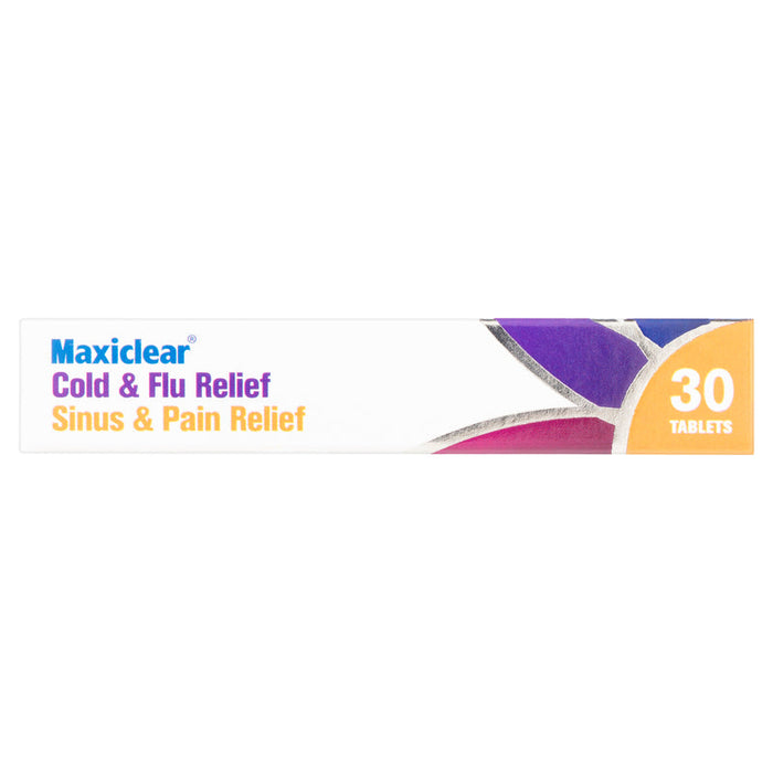 MAXICLEAR Cold & Flu Sinus & Pain 30