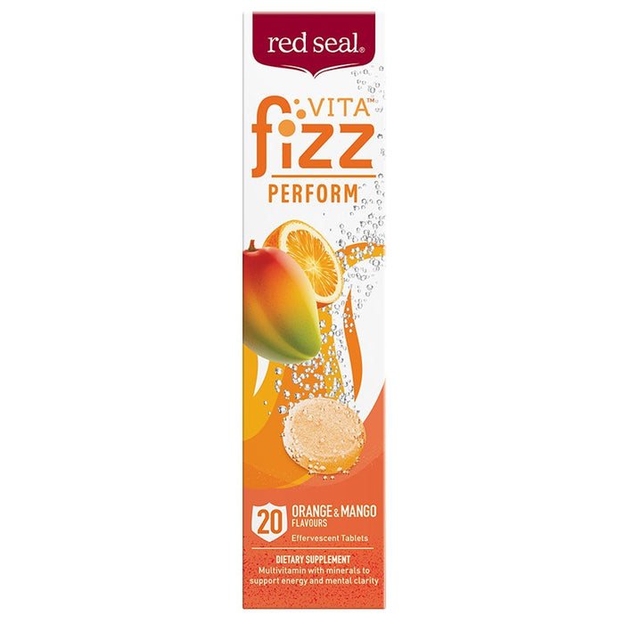 Red Seal VitaFizz Perform Effervescent Tablets 20 - Orange & Mango