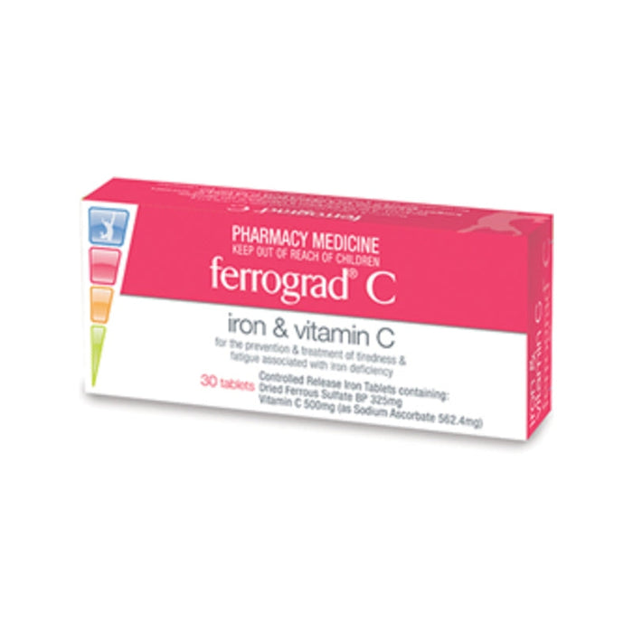 Ferrograd C Iron & Vitamin C Tablets 30