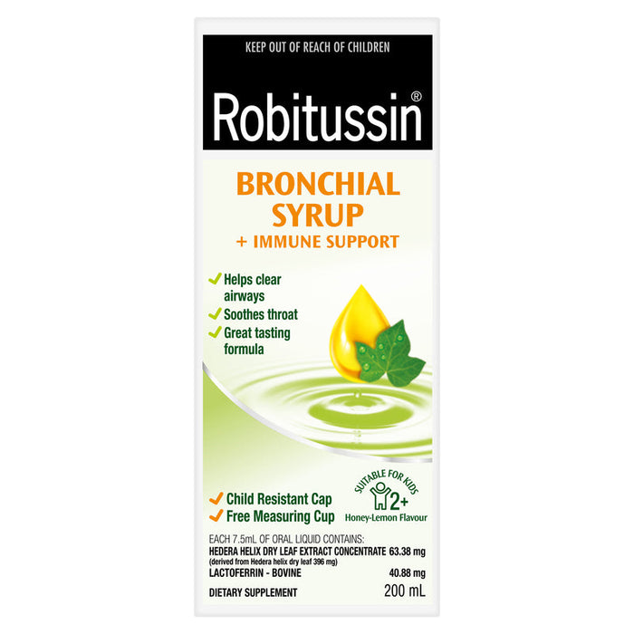 Robitussin Bronchial Syrup + Immune Support 200ml