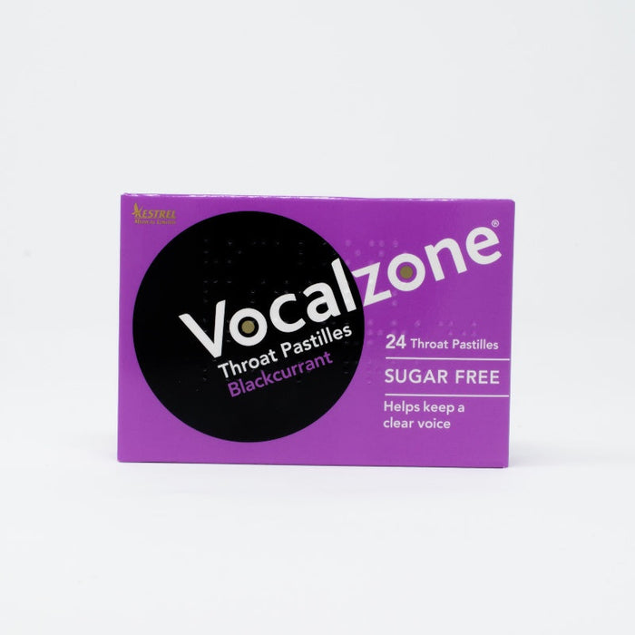 Vocalzone Throat Pastilles 24 - Blackcurrant