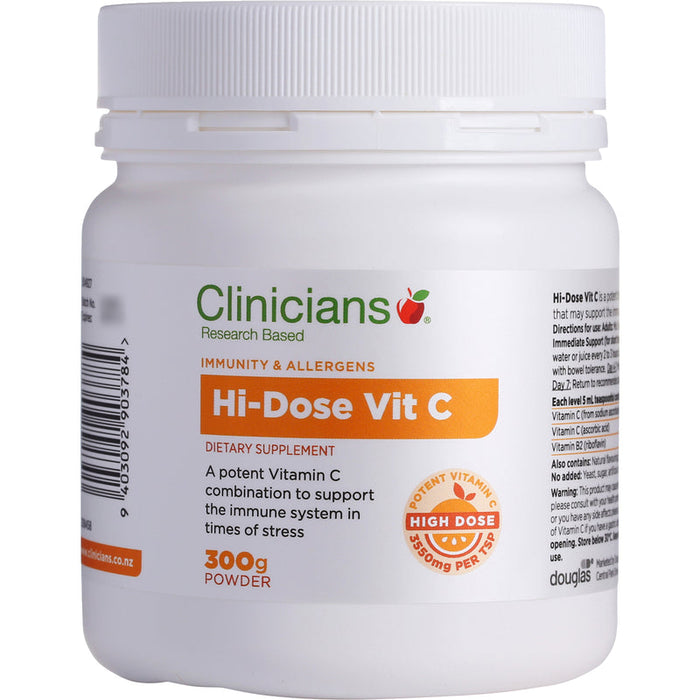 Clinicians Hi-Dose Vit C Powder 300g