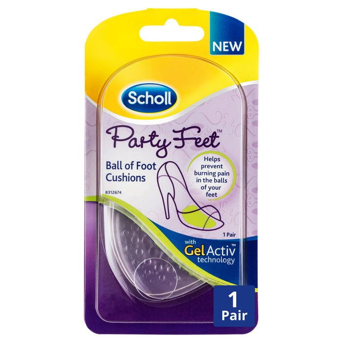 Scholl Party Feet Ball Of Foot Cushions 1 Pair