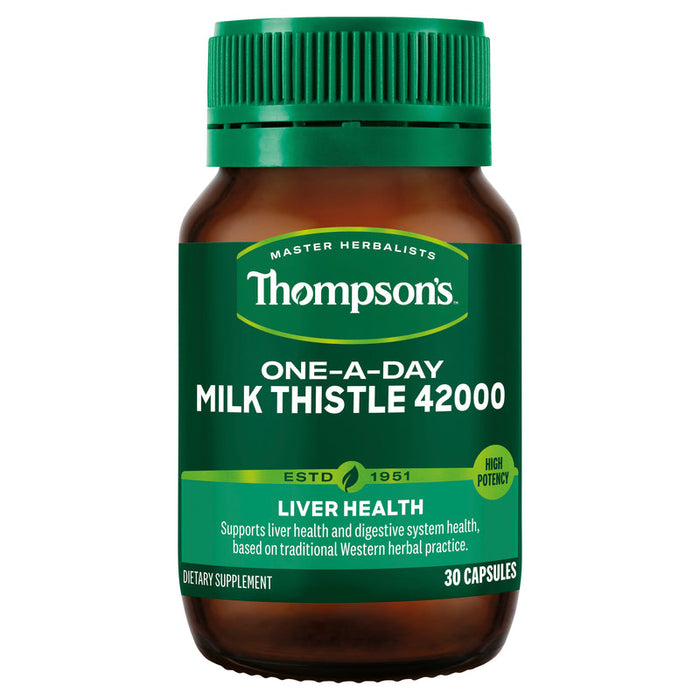 Thompsons Milk Thistle 42000 One-a-Day Capsules 30