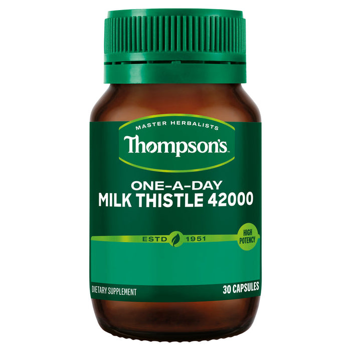 Thompsons Milk Thistle 42000 One-a-Day Capsules 30