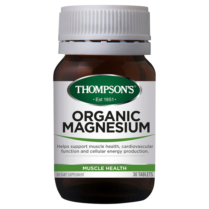 Thompsons Organic Magnesium Tablets 30