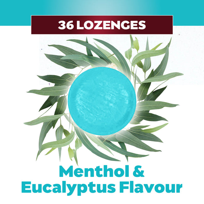 BETADINE Sore Throat Lozenges Menthol & Eucalyptus 36s