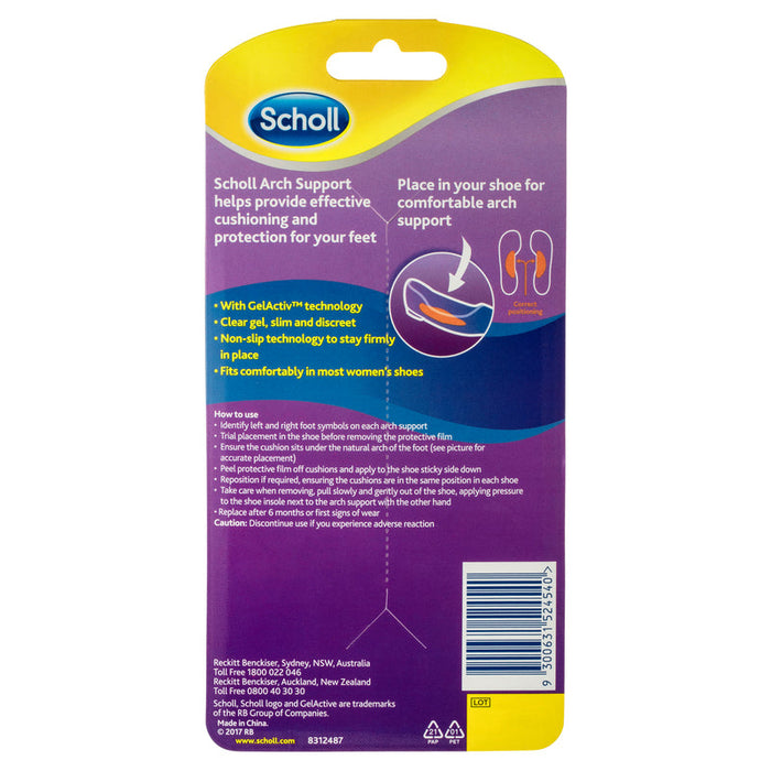 Scholl Party Feet Arch Support 1 Pair