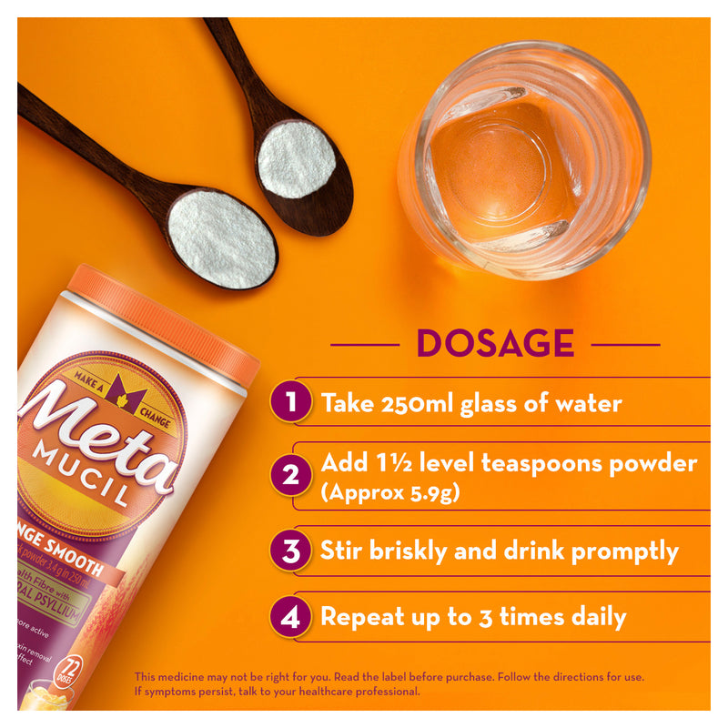 Metamucil Orange Smooth Powder 673g