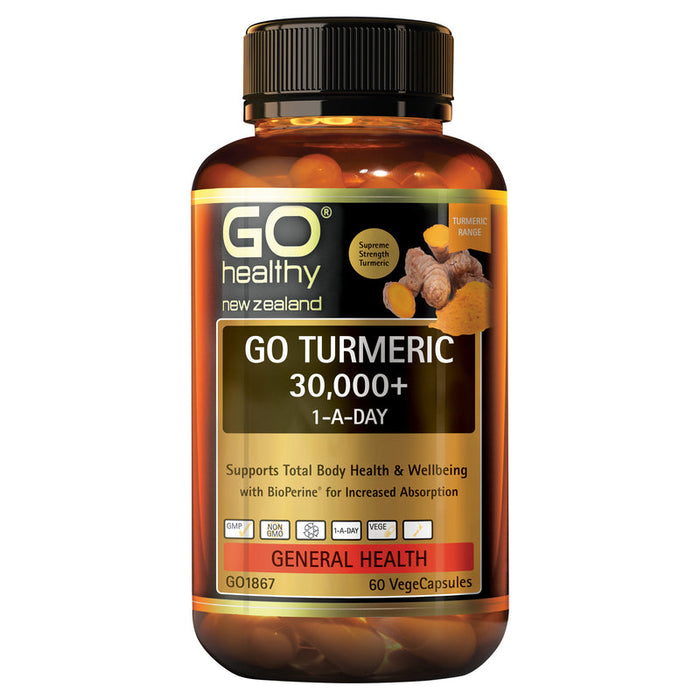 GO Healthy GO Turmeric 30,000+ 1-A-Day Capsules 60