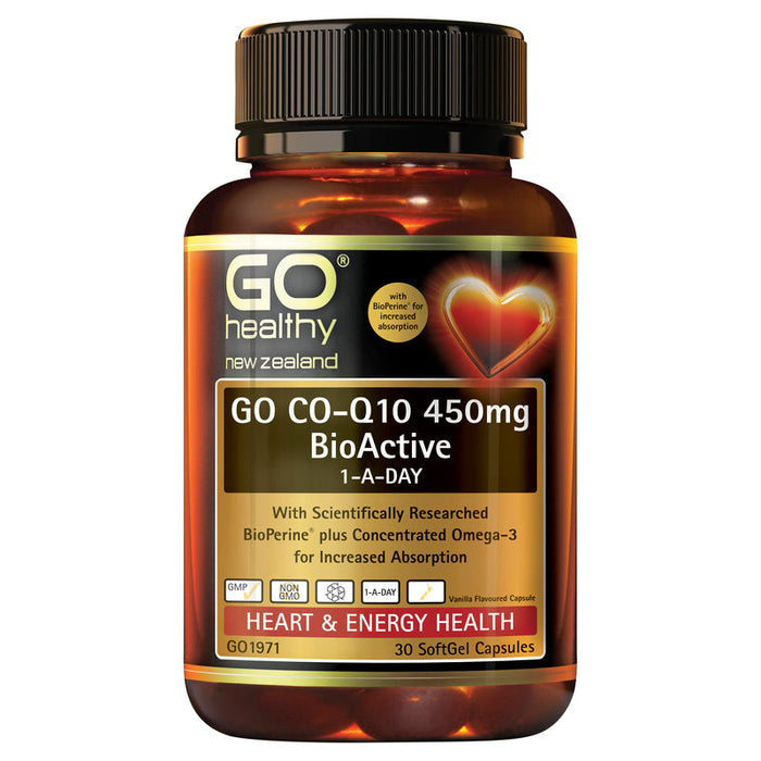 GO Healthy GO Co-Q10 450mg BioActive 1-A-Day SoftGels 30