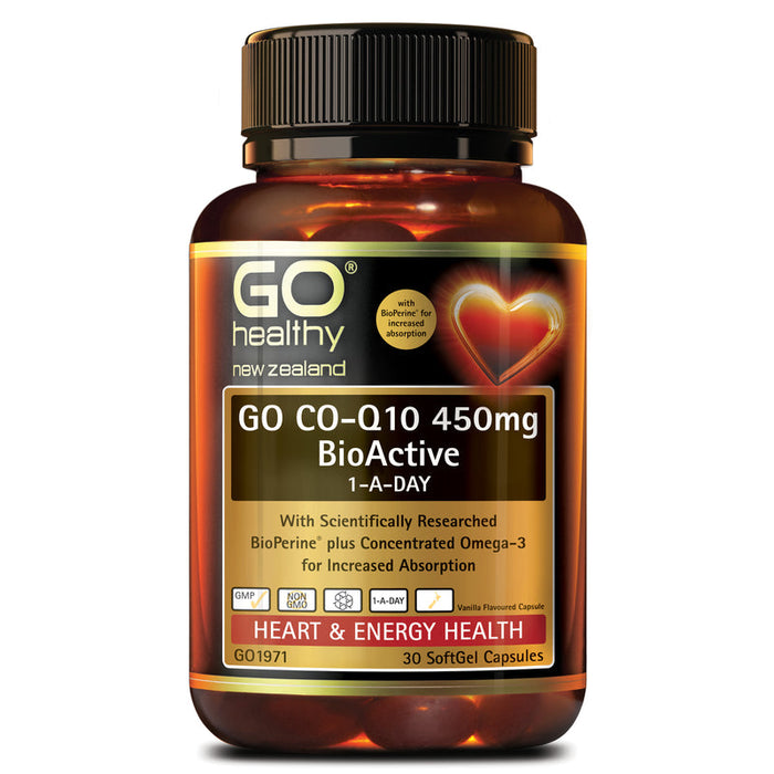 GO Healthy GO Co-Q10 450mg BioActive 1-A-Day SoftGels 30