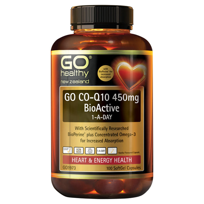 GO Healthy GO Co-Q10 450mg BioActive 1-A-Day SoftGels 100