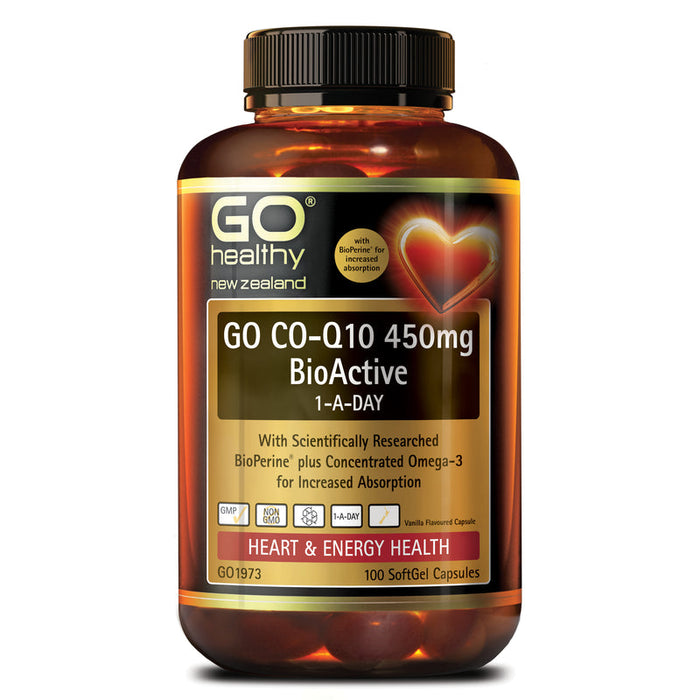 GO Healthy GO Co-Q10 450mg BioActive 1-A-Day SoftGels 100