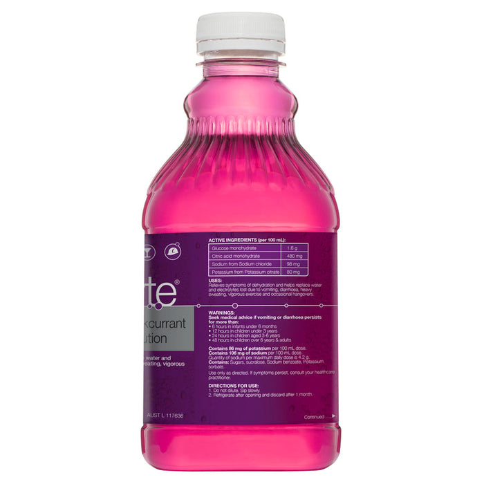 Hydralyte RTU Electrolyte Solution Apple & Blackcurrant 1 Litre