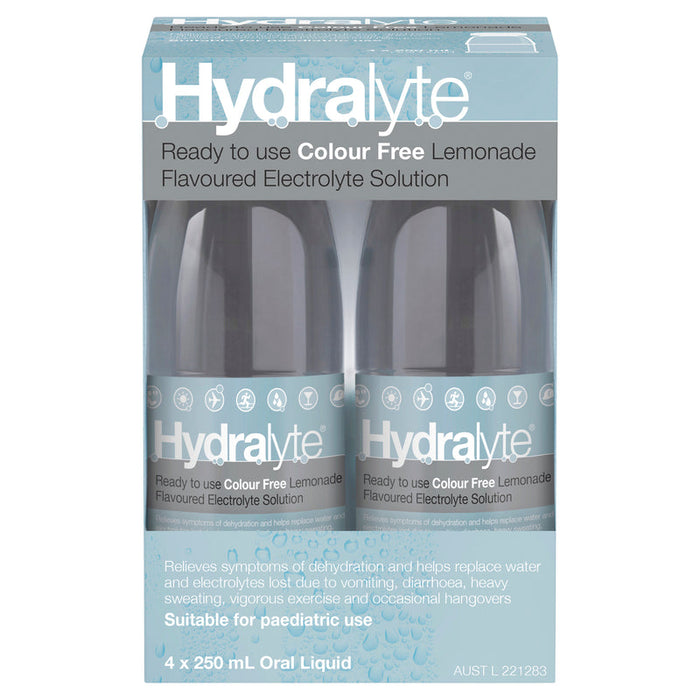 Hydralyte RTU Electrolyte Solution Lemonade 4 x 250ml