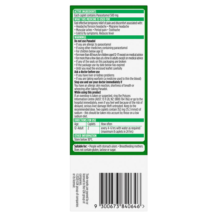 Panadol Rapid Caplets 40