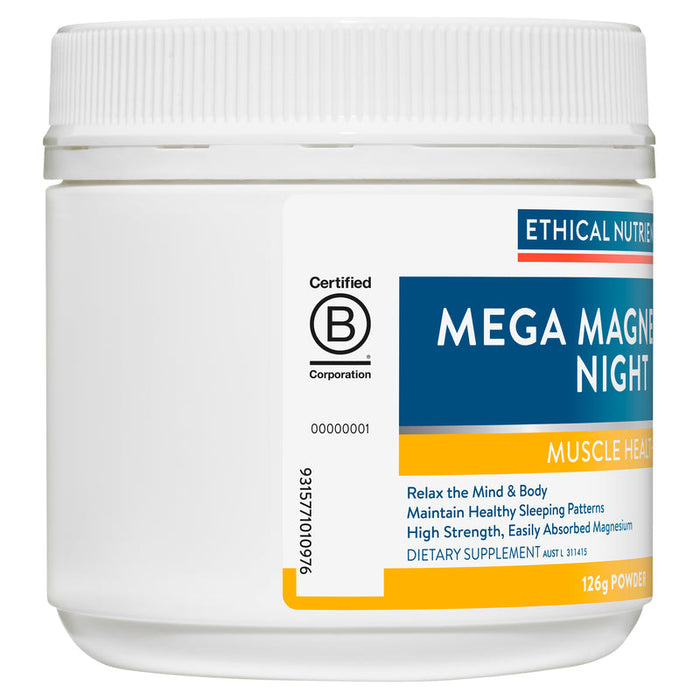 Ethical Nutrients Mega Magnesium Night 126g - Mango Passion