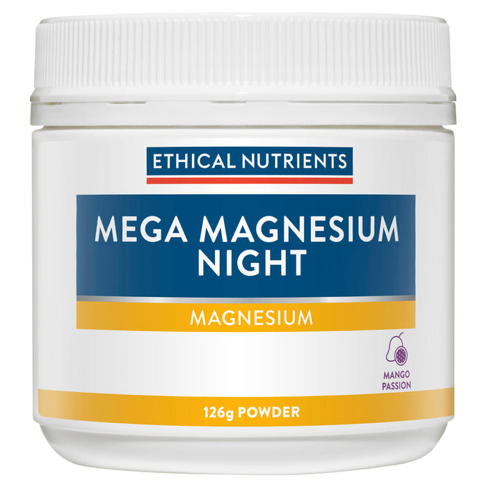 Ethical Nutrients Mega Magnesium Night 126g - Mango Passion