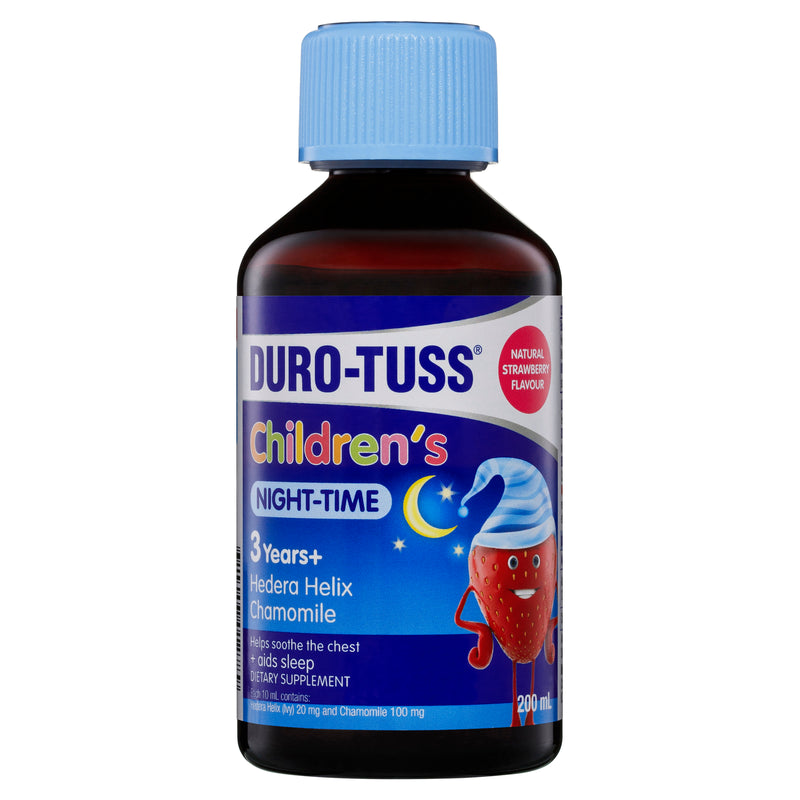 Duro-Tuss Childrens Night-Time 3 Years+ 200ml - Strawberry