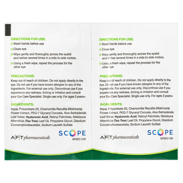 Opti-Soothe EYELID WIPES 20s