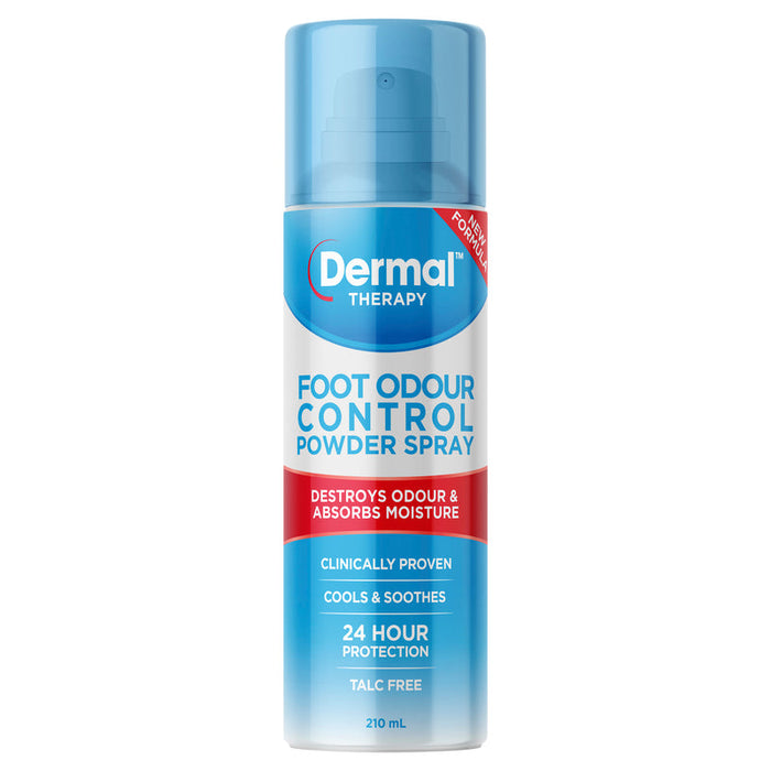 Dermal Therapy Foot Odour Control Powder Aerosol Spray 210ml