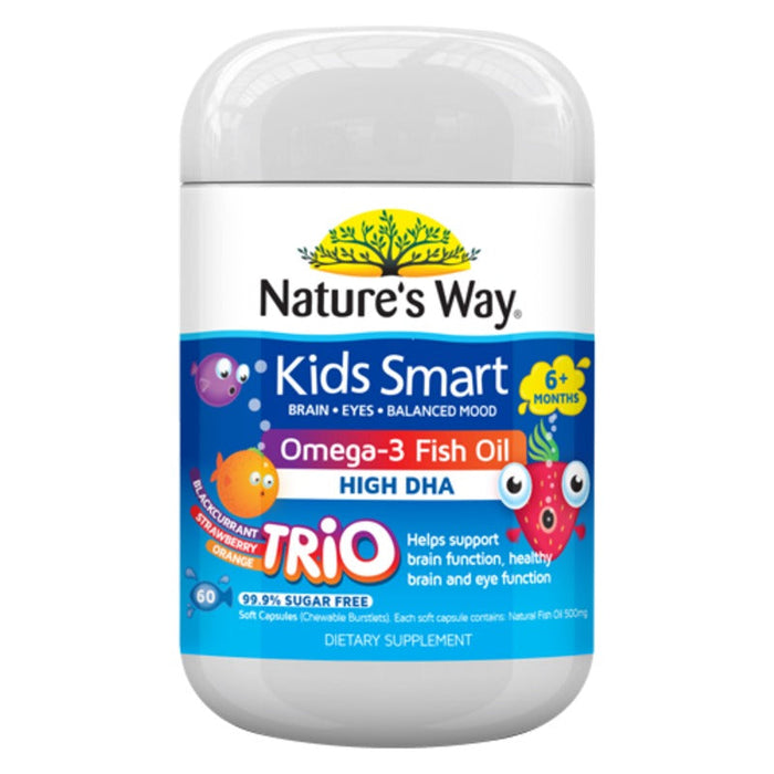 Natures Way NZ - Kids Smart Omega-3 Fish Oil Trio Burstlet 60