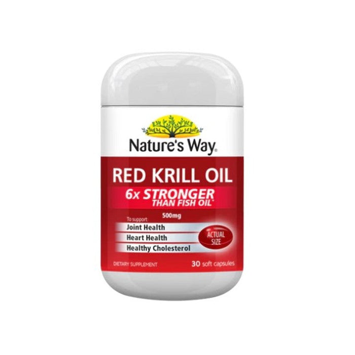 Natures Way NZ - Red Krill Oil 500mg Soft Capsules 30