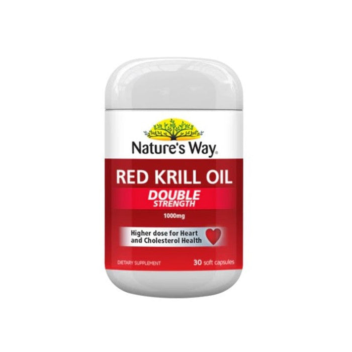 Natures Way NZ - Red Krill Oil Double Strength 1000mg Soft Capsules 30