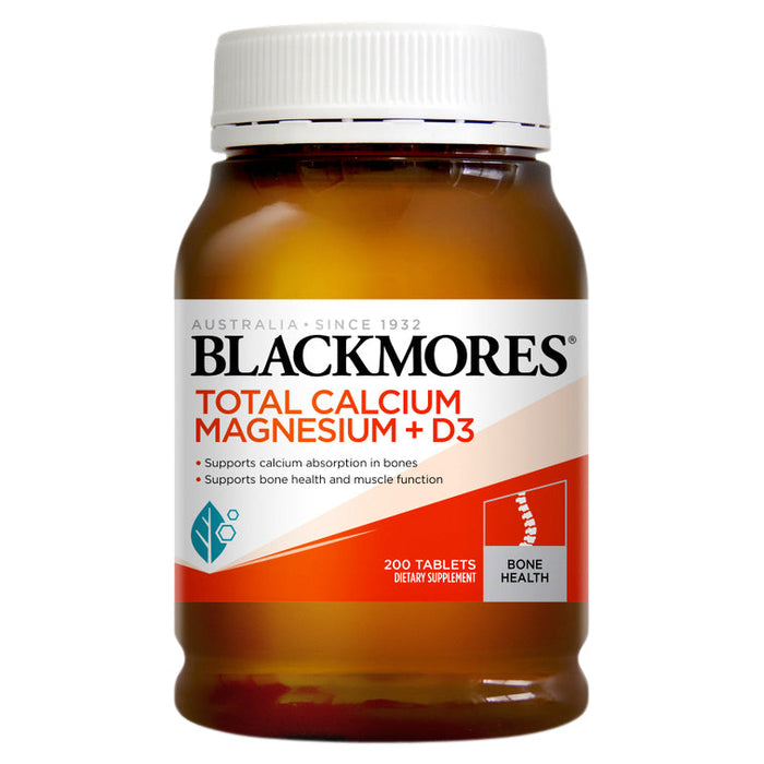 Blackmores Total Calcium Magnesium + D3 Tablets 200