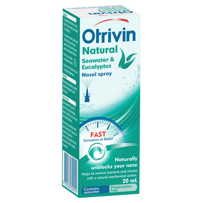 Otrivin Natural Seawater & Eucalyptus Spray 20ml