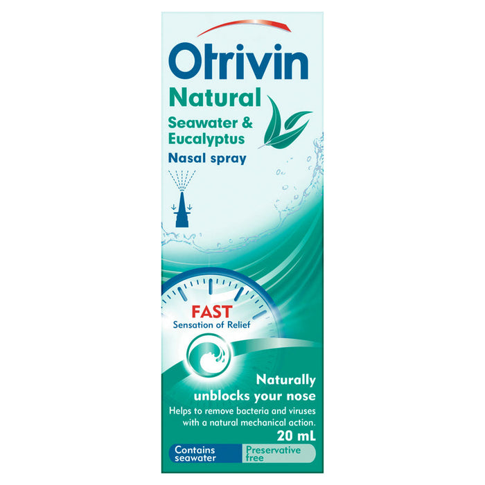 Otrivin Natural Seawater & Eucalyptus Spray 20ml