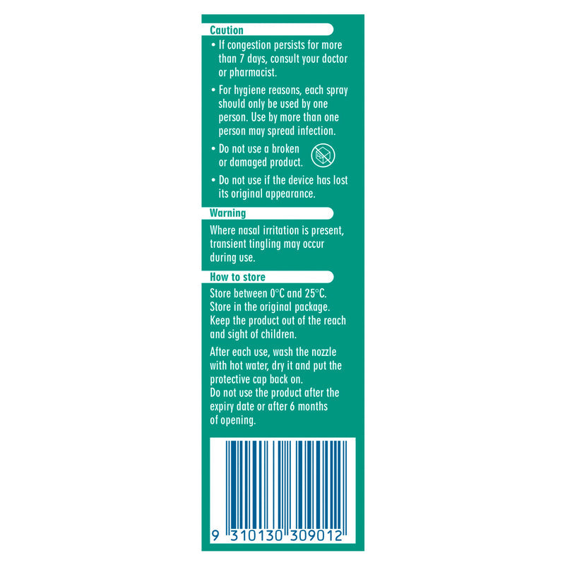 Otrivin Natural Seawater & Eucalyptus Spray 20ml